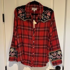 Johnny Was Western Shirt, New with Tags